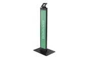 Näytön kiinnitys - Compulocks BrandMe stand - for LCD display - brandable with large base plate - black - 140BLBPB