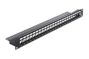 Lisätarvikkeet - DeLOCK 19" Keystone Patch Panel 24-Port black - 43277