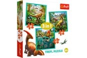 Palapelit - Trefl Puzzle - The Extraordinary World of Dinosaurs (3in1) Lattia - TFL34837