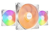 Kotelotuuletin - be quiet! LIGHT WINGS LX 140mm high-speed White (3-pack) - Kotelotuuletin - 140mm - Valkoinen, RGB-valolla - 23 dBA - BL131