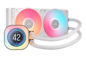 CPU-jäähdytys - Corsair iCUE LINK TITAN 240 RX LCD White - CPU Vesijäähdytys - Max 36 dBA - CW-9061025-WW