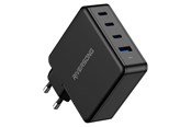 Puhelin - Adapterit & Laturit - Riversong PowerKub 100W GaN Charger 3xUSB-C/1XUSB-A Output Black - AD105-EU-BLACK