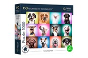 Palapelit - Trefl Puzzle - Unlimited Fit - Funny Dogs Faces (1000 pieces) Lattia - TFL10706