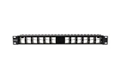 Lisätarvikkeet - TRENDnet TC-KP24SA - patch panel - 1U - 19" - blank angled keystone shielded - TAA Compliant - TC-KP24SA