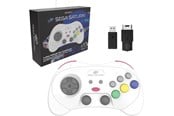 Pelit - lisävarusteet - Retro-Bit PRO - White - Wireless Controller - Sega Saturn - 7350002934937