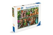 Palapelit - Ravensburger Cats On The Shelf 500p - 12000205