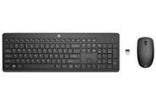 Näppäimistöt - HP 235 Wireless - Näppäimistö ja Hiirisetti - Tanskalainen - Musta - 1Y4D0UT#UUW
