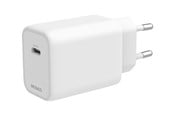 Puhelin - Adapterit & Laturit - Deltaco USB-C GaN Wall Charger 67W | 1x USB-C | Samsung SFC 45W | PPS + PD | White - USBC-GAN05