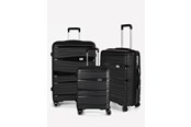 Laukut - RW Travel Travel Alfrida Collection 3-set Suitcase Black - 109710