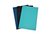 Vihkot, Lomakkeet & Muistikirjat - KOZO Memo Book A5 3 Pack Navy Steel Blue Black - 321702