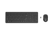 Näppäimistöt - HP 330 - Näppäimistö ja Hiirisetti - Tanskalainen - Musta - 2V9E6AA#UUW