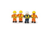 Nuket, pehmolelut ja oheistarvikkeet - Tidlo Wooden Dollhouse Dolls Construction Workers - T0241