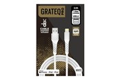 USB kaapelit - Grateq PRO Lightning cable - Lightning / USB - 1.5 m - 86030GC