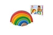 Vauva- ja taaperolelut - Eichhorn Wooden Stackable Rainbow 8 pcs. - 100003458