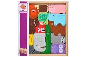 Vauva- ja taaperolelut - Eichhorn Wooden Animal Shapes in Wooden Box 14 pcs. - 100003772