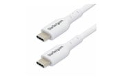 USB kaapelit - StarTech.com 3m White USB-C Charging Cable USB C Cable 60W 3A PD - USB-C cable - 24 pin USB-C to 24 pin USB-C - 3 m - USB2CC3MWHE
