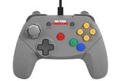 Pelit - lisävarusteet - Retro Fighters Brawler64 Wired - Grey - Wired Controller - Nintendo 64 - 649906085713
