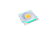 Kotelotuuletin - Lian Li UNI FAN SL Wireless LCD White - Kotelotuuletin - 120mm - Valkoinen, RGB-valolla - 29 dBA - G99.12SLLCD1W1W.00