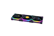 Kotelotuuletin - Lian Li UNI FAN SL Wireless LCD Reverse (3-pack) Black - Kotelotuuletin - 120mm - Musta RGB LED valolla - 29 dBA - G99.12RSLLCD1W3B.00