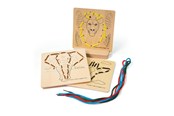 Palapelit - Bigjigs Wooden Puzzle by Numbers - Jungle 8 piece Puu - 34050