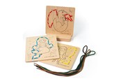 Palapelit - Bigjigs Wooden Puzzle by Numbers - Fairytale World Puu - 34051