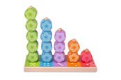Vauva- ja taaperolelut - Bigjigs Wooden Stacking Game Flowers 16 pcs. - BB090