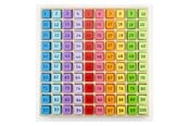 Vauva- ja taaperolelut - Bigjigs Wooden Number Blocks in a Square Board 100 pcs. - BJ144