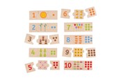 Palapelit - Bigjigs Wooden Jigsaw Puzzle Number Tiles 30 pcs. Puu - BJ261