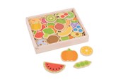 Vauva- ja taaperolelut - Bigjigs Wooden Magnets Fruit and Vegetables 35 pcs - BJ273