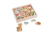Luovat leikit - Bigjigs Wooden Magnets Bunch 35 pcs. - BJ275