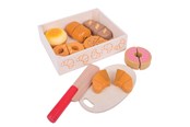 Roolileikit - Bigjigs Wooden Box with Sliced ​​Bread 17pcs. - BJ487