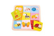 Vauva- ja taaperolelut - Bigjigs Wooden Animal Patterns Puzzle 9 pcs. - BJ509
