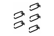 Räkit - Rack - StarTech.com 5-Pack 1U Vertical Cable Management D-Ring Hooks Cable Manager For 19" Server Racks/Cabinets Network Rack Wire Organizers Cable Guide Rings - cable management ring (vertical) - 1U - CMHOOK1UN5PK