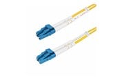 Verkkokaapelit - StarTech.com 25m (82ft) LC to LC (UPC) OS2 Single Mode Duplex Fiber Optic Cable - patch cable - 25 m - yellow - Keltainen - 25m - SMDOS2LCLC25M