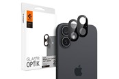 Puhelin - Muut lisävarusteet - Spigen Glass tR Optik 2 Pack - black - iPhone 16/16 Plus - AGL07922