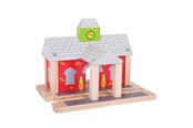 Puulelut - Bigjigs Wooden Rails - Railway Station - BJT215