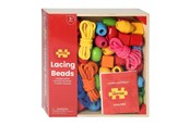 Vauva- ja taaperolelut - Bigjigs Wooden Beads in Pot 95pcs. - BJ662