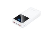 Powerbank - Vention Powerbank FHLW0 20000mAh Micro-USB USB-C 2xUSB-A 22.5W (white) Powerbank - Valkoinen - 20000 mAh - FHLW0