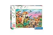 Palapelit - Clementoni Jigsaw Puzzle Super Color Land of Dinosaurs 104pcs. - 25779