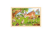 Palapelit - Goki Wooden Jigsaw Puzzle Deer 24 pcs. - 57325