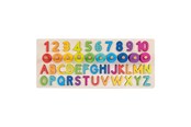 Palapelit - Goki Wooden Alphanumeric Puzzle 91 pieces. Puu - 58357
