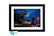 Fanituotteet - ABYstyle - JURASSIC PARK Framed print Alan Grant vs T-Rex - Kuva - GBYDCO695