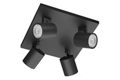 Valaisimet - Philips Runner plate/spiral black 4x20W 230V - 929003205001