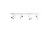 Valaisimet - Philips Paisley 4-spot track white - 915005530301