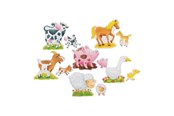 Palapelit - Goki Wooden Jigsaw Puzzle Farm Animals 25 pcs. - 57414