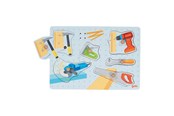 Palapelit - Goki Wooden Shape Puzzle Tools with Sound 6 pcs. Puu - 57368