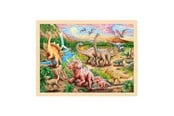 Palapelit - Goki Wooden Jigsaw Puzzle Dinosaur 96pcs. Puu - 57348