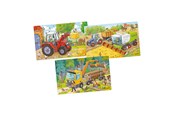 Palapelit - Goki Wooden Jigsaw Puzzle Vehicles Set of 3 Puu - 57380