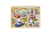 Palapelit - Goki Wooden Jigsaw Puzzle Gas Station 96 pcs. Puu - 57337