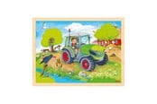 Palapelit - Goki Wooden Jigsaw Puzzle Tractor 96pcs. Puu - 57326